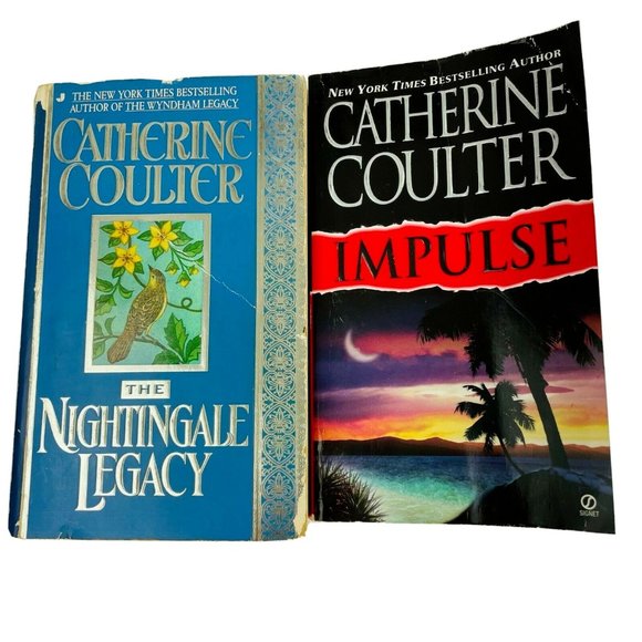 Lot 2 Catherine Coulter Novels Suspense Thriller u Nightingale Legacy Impulse - Picture 1 of 4